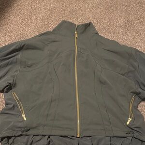 lululemon athletica Black Utility Jacket with Gold Zippers